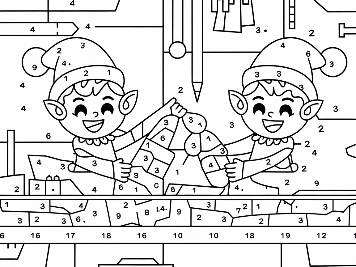 Join the Elves in a Festive Stocking-Coloring Workshop