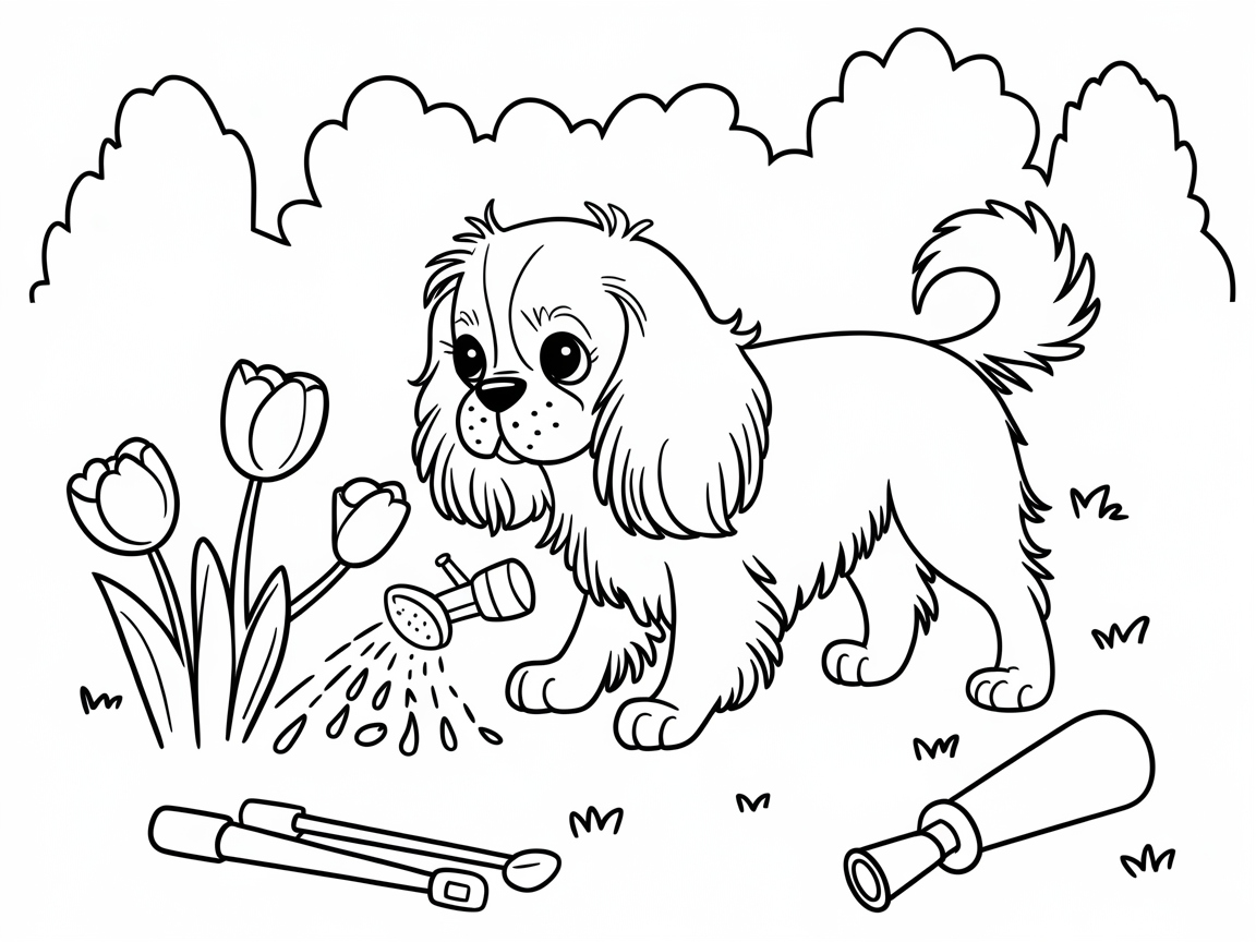 Garden Helper Cavalier: A Blooming Adventure