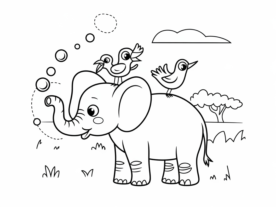 Have a Blast with This Elephant Bubble Adventure