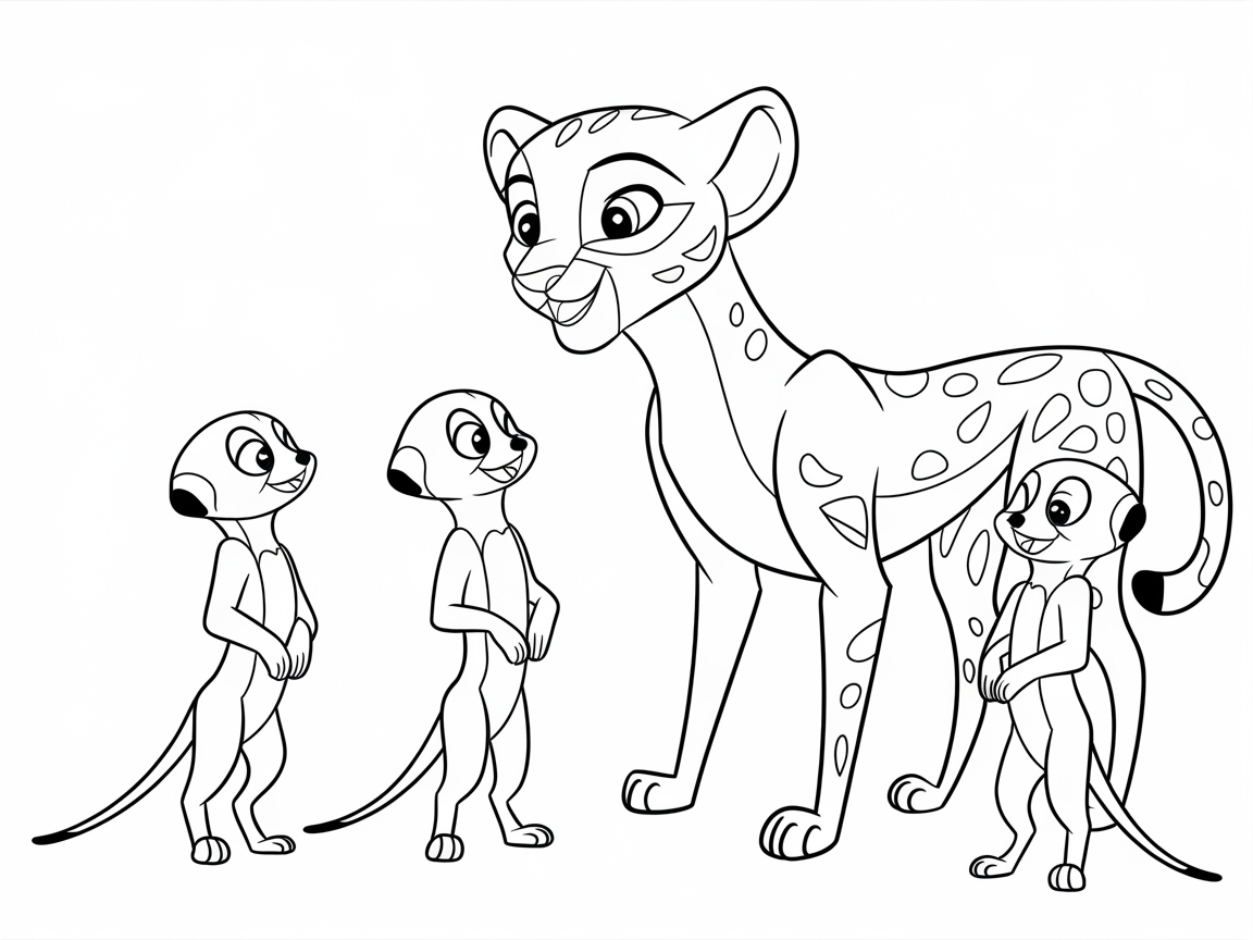 Cheetah and Meerkat Friends Adventure