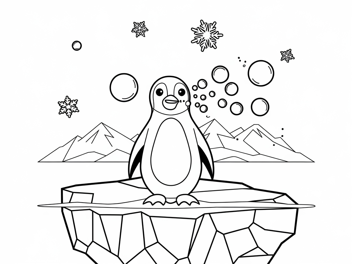 Chilly Penguin Bubble Fun