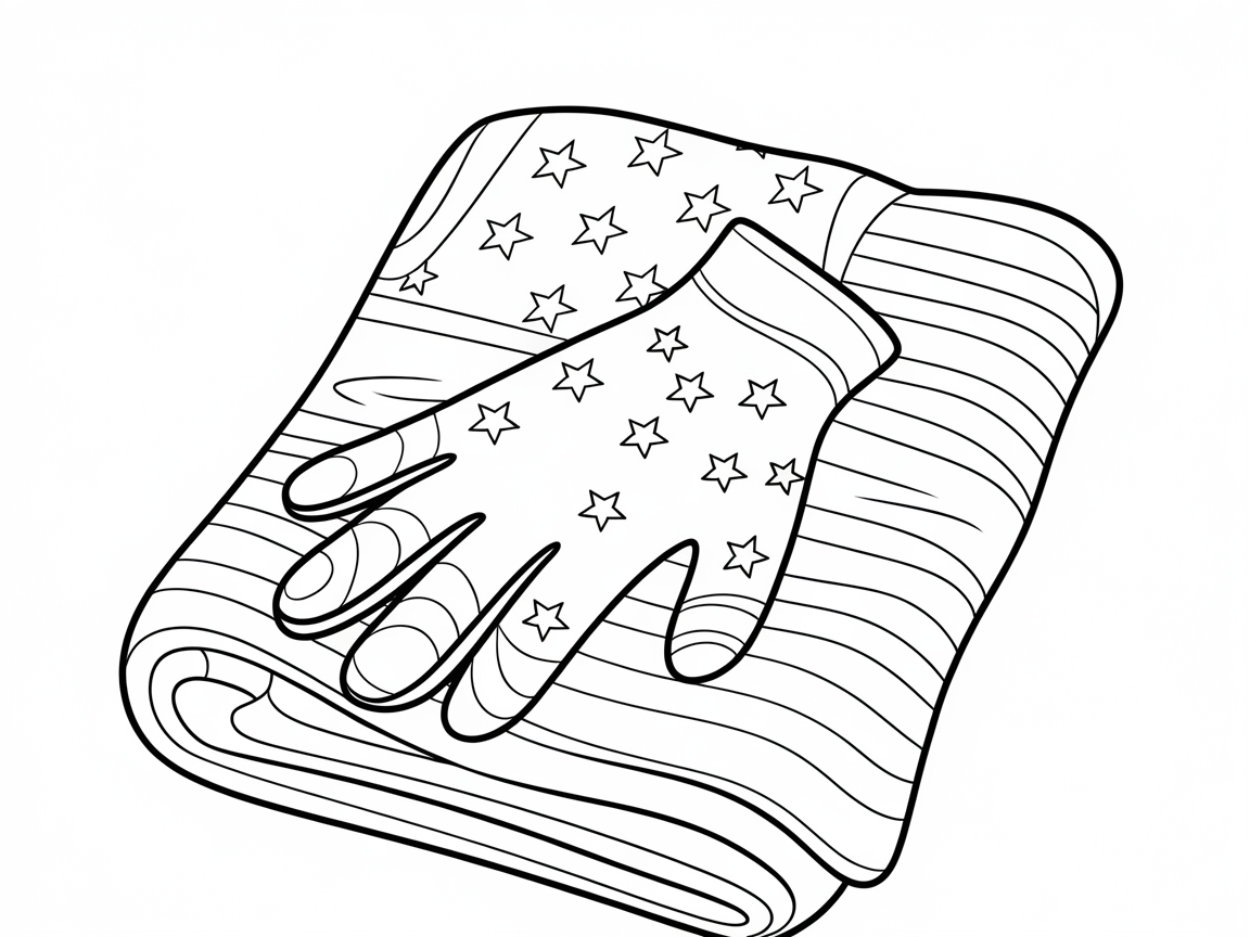 Celebrate the Stars with This Baseball Glove Coloring Page
