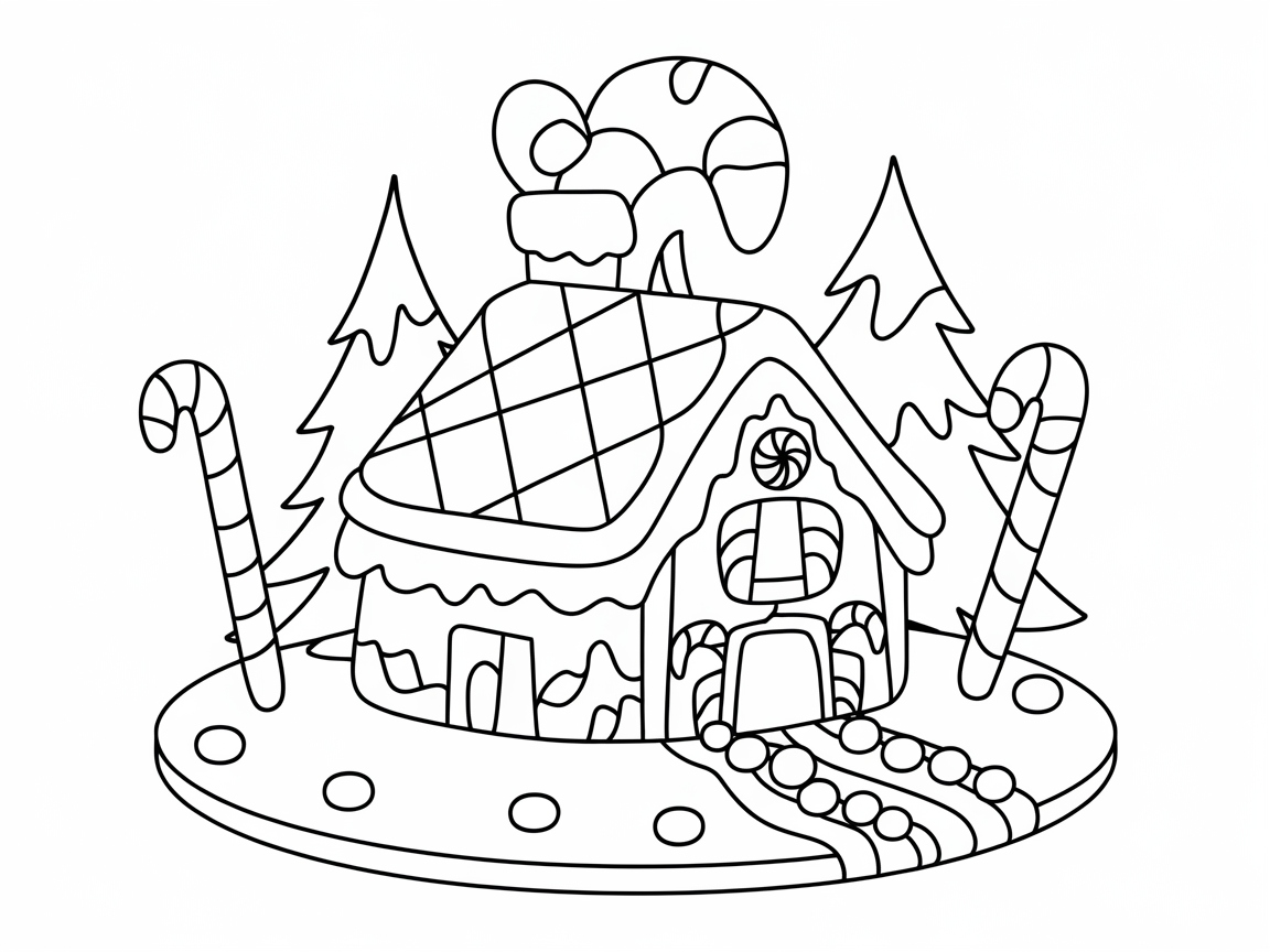 Bring This Festive Gingerbread House to Life with Color