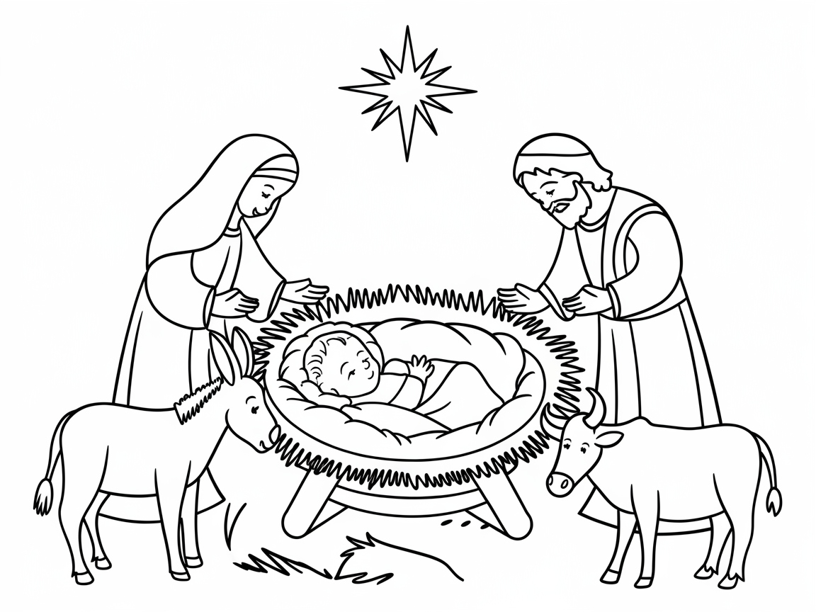Charming Nativity Scene for Festive Fun