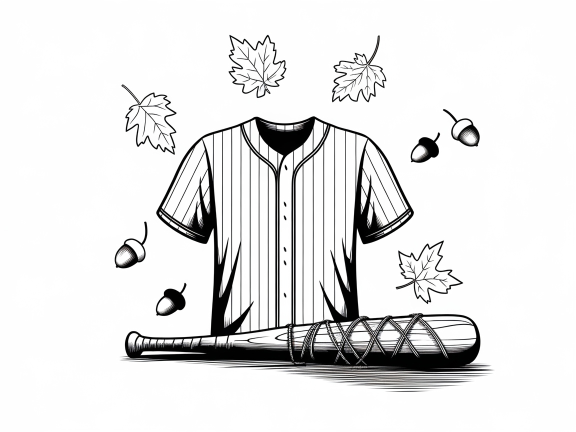 Autumn Spirit with This Baseball Jersey and Nature Scene