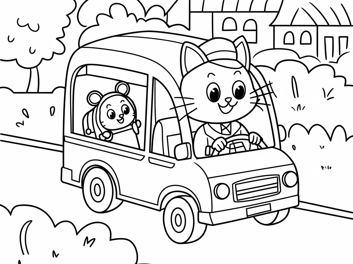 Take a Joyous Ride with This Cat and Mouse Duo
