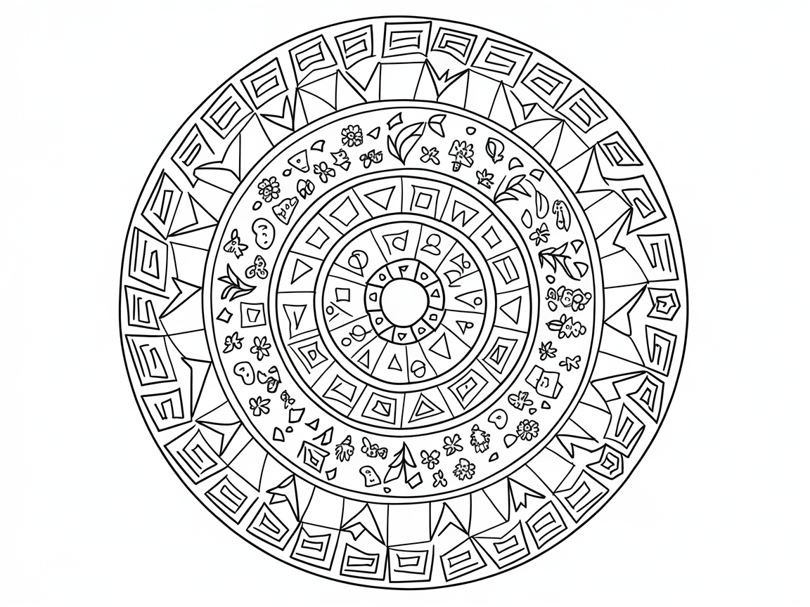 Dive Into This Intricate Geometric Mandala