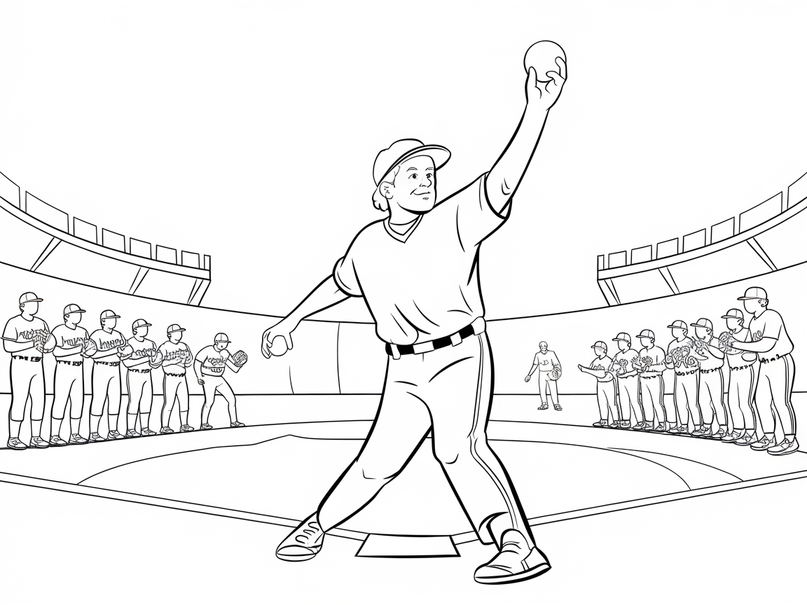 Step into Team Spirit with This Pitching Practice Scene