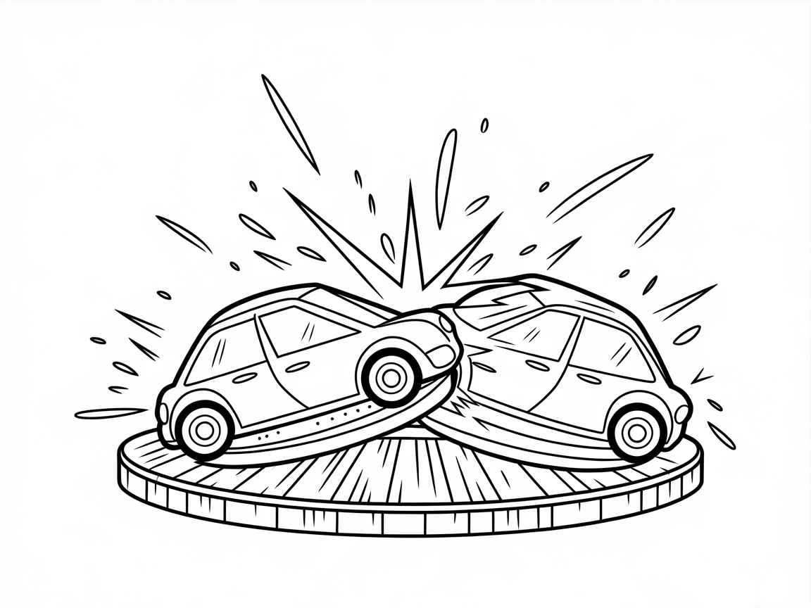 Bump into Fun with This Bumper Car Scene