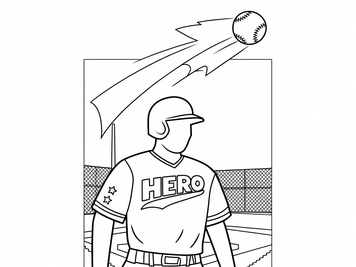 Step Up to the Plate with This Baseball Hero Scene