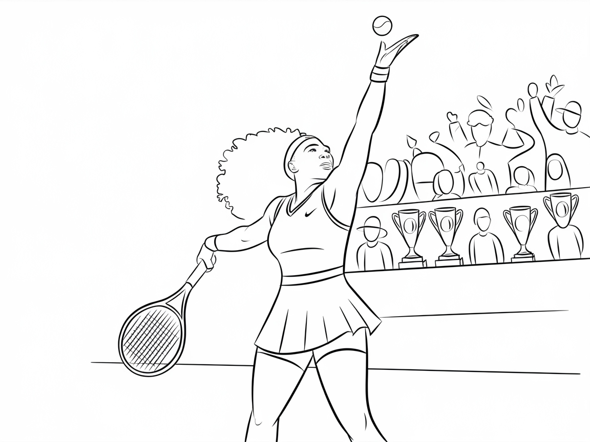 Ace the Court with This Powerful Tennis Scene