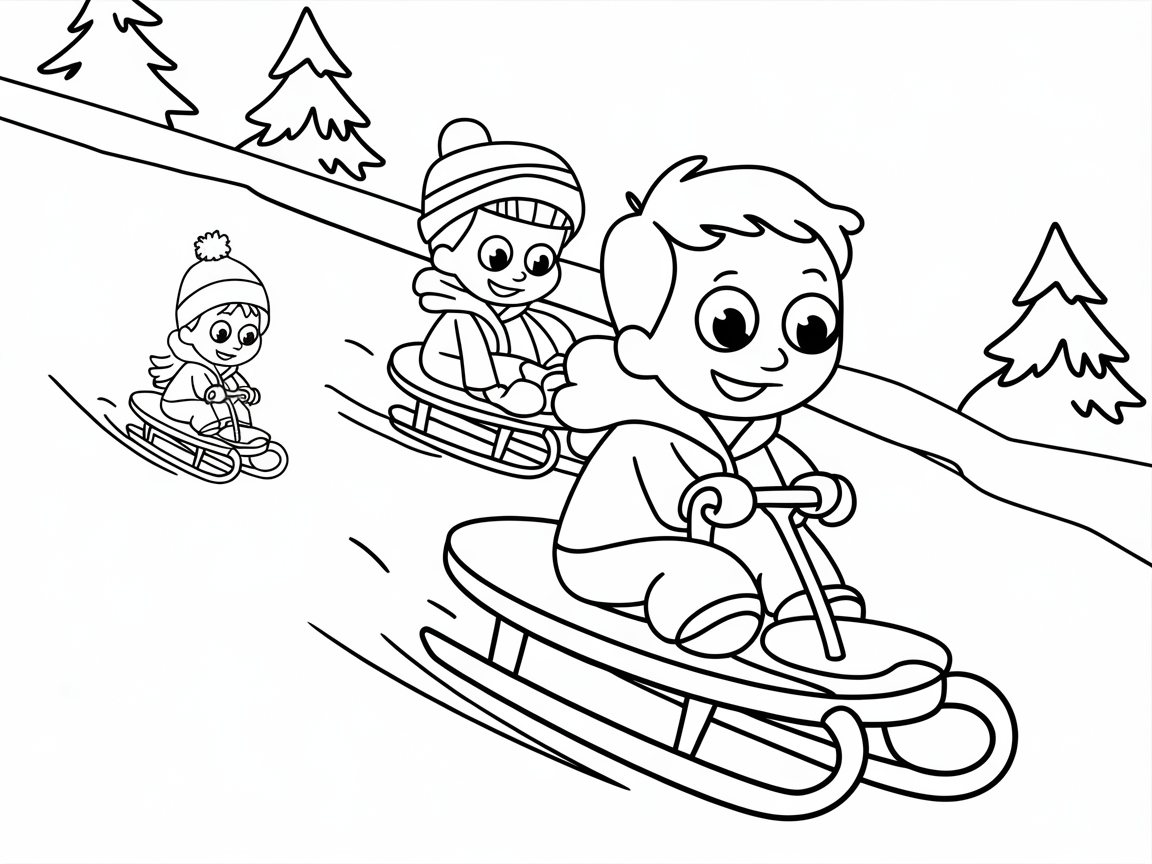 Speed Down the Slopes with These Sledding Friends