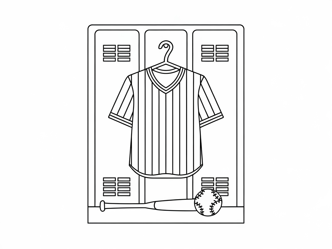 Batter Up! Explore This Locker Room Scene