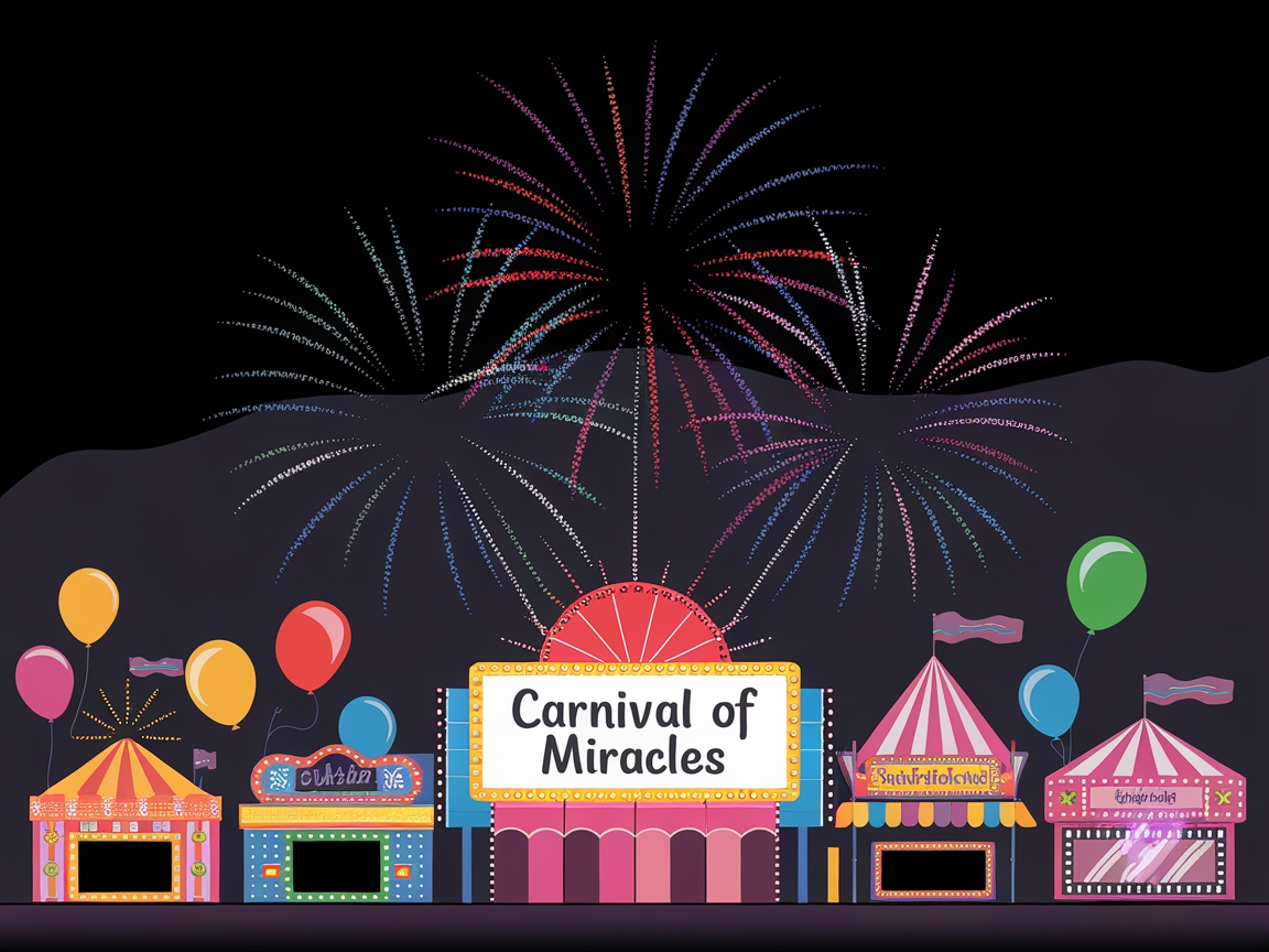 Light Up the Night with This Carnival Fireworks Coloring Page