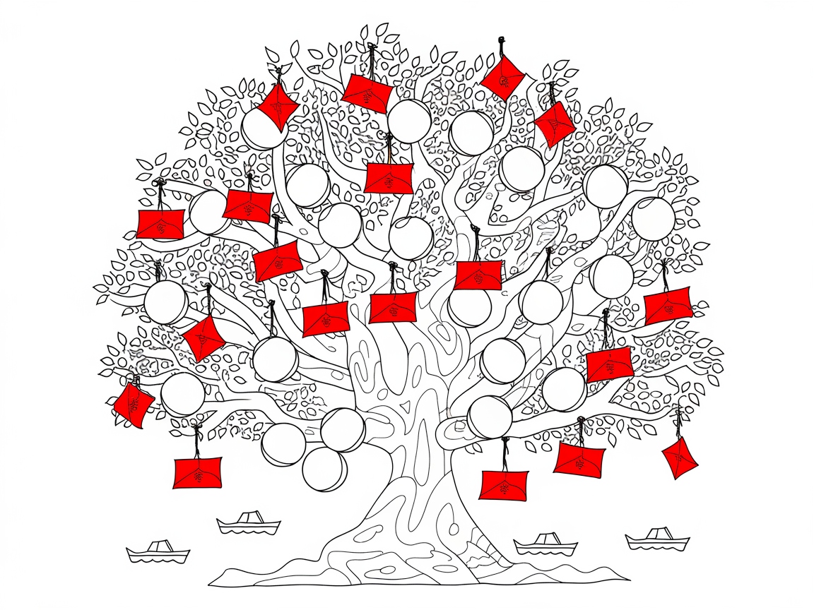 Celebrate Prosperity with a Lantern-Bearing Tree
