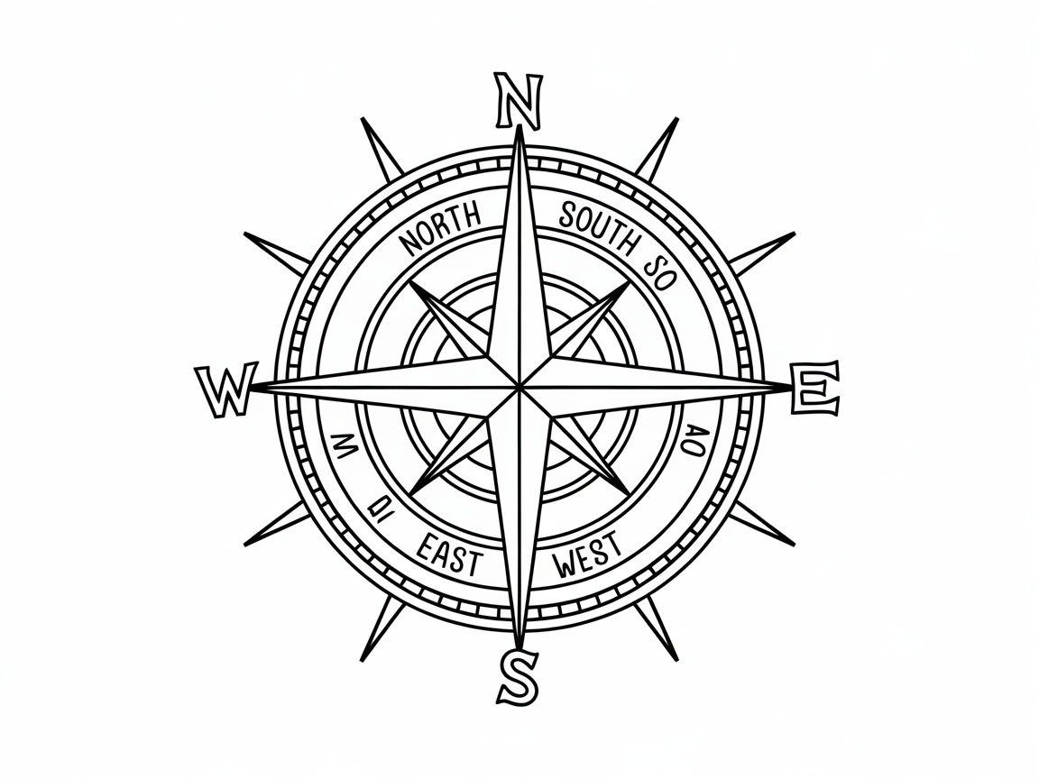 Navigate Your Colors with This Compass Rose