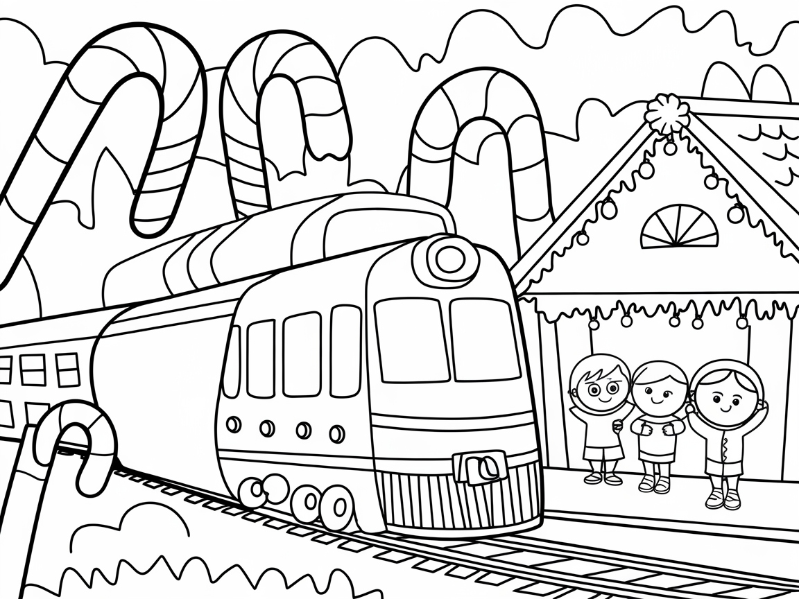 Candy Cane Station Arrival