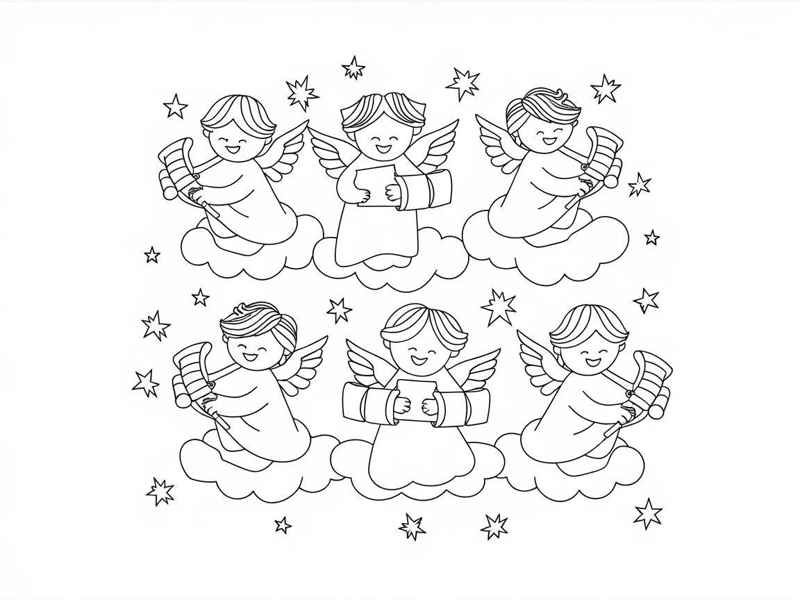 Heavenly Angel Choir on Cloud Nine