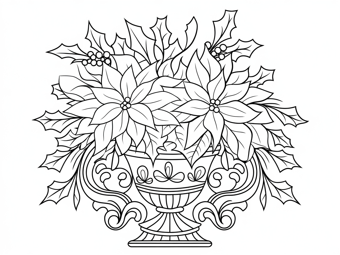 Bring Festive Cheer with This Elegant Poinsettia Arrangement