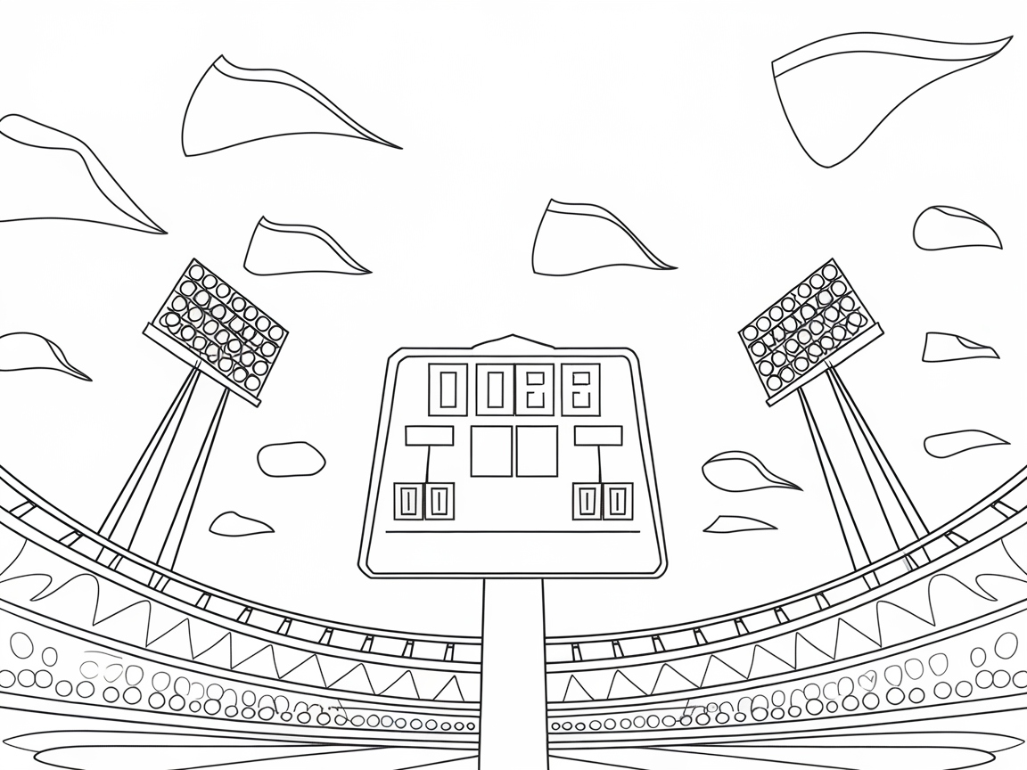 Light Up the Game with This Stadium Scene