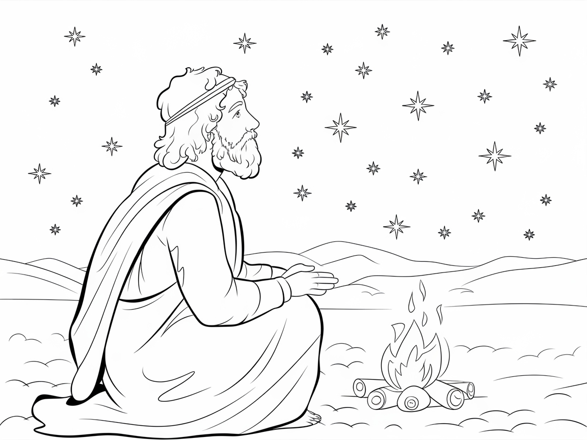 Reflect Under the Stars with a Biblical Scene