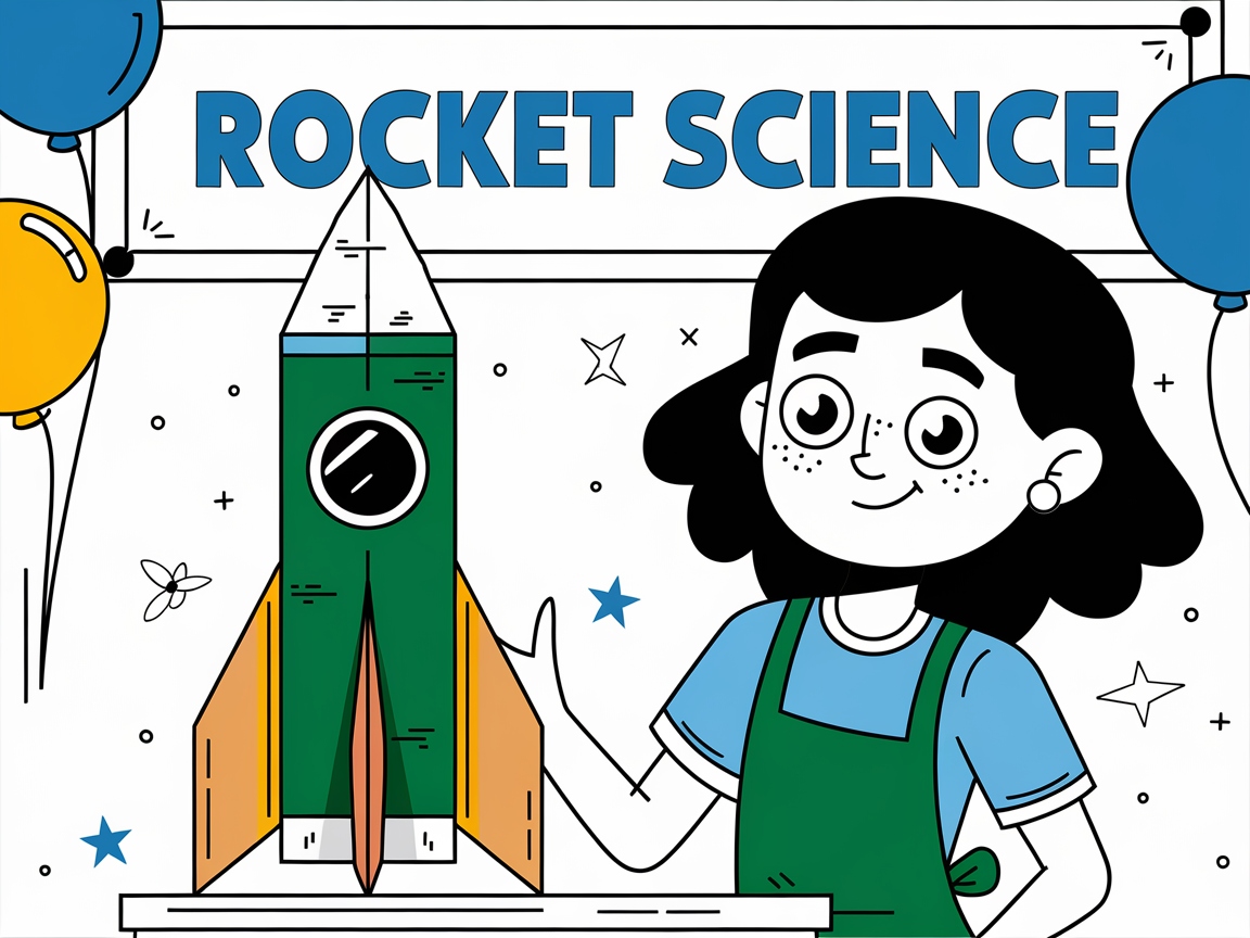 Ignite Creativity with This Rocket Science Coloring Page
