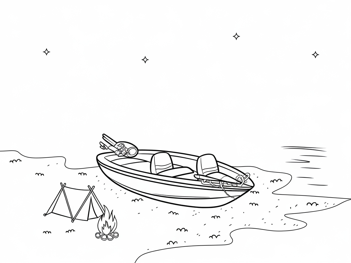 Scenic Camping Adventure With a Bass Boat