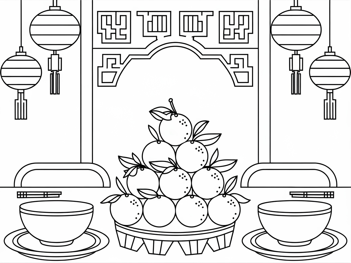 Color the New Year with a Festive Mandarin Display