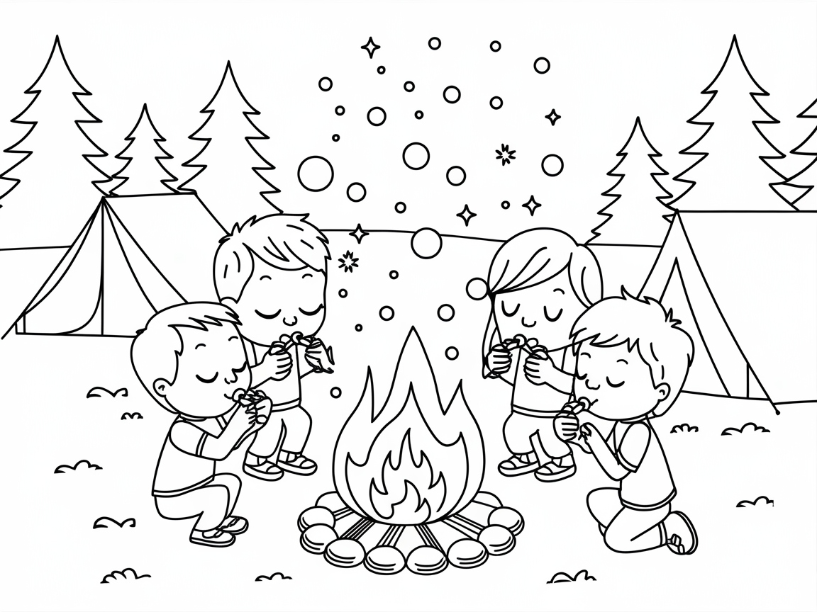 Campfire Bubble Magic with Happy Campers