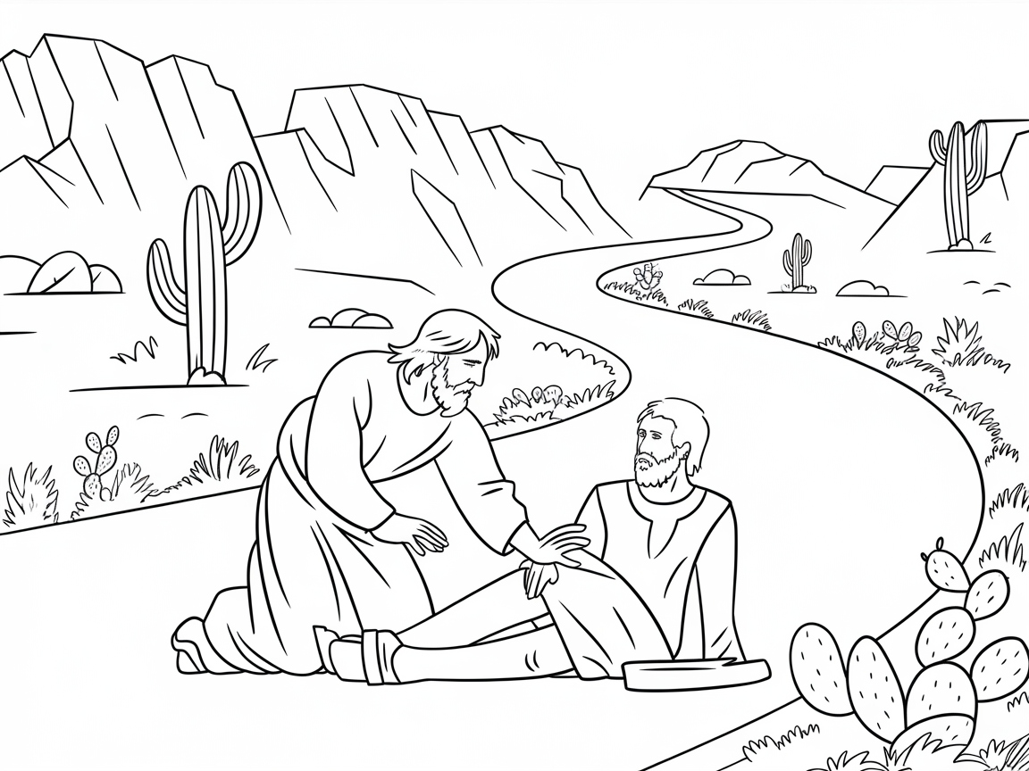 Bring the Good Samaritan to Life in the Desert Scene