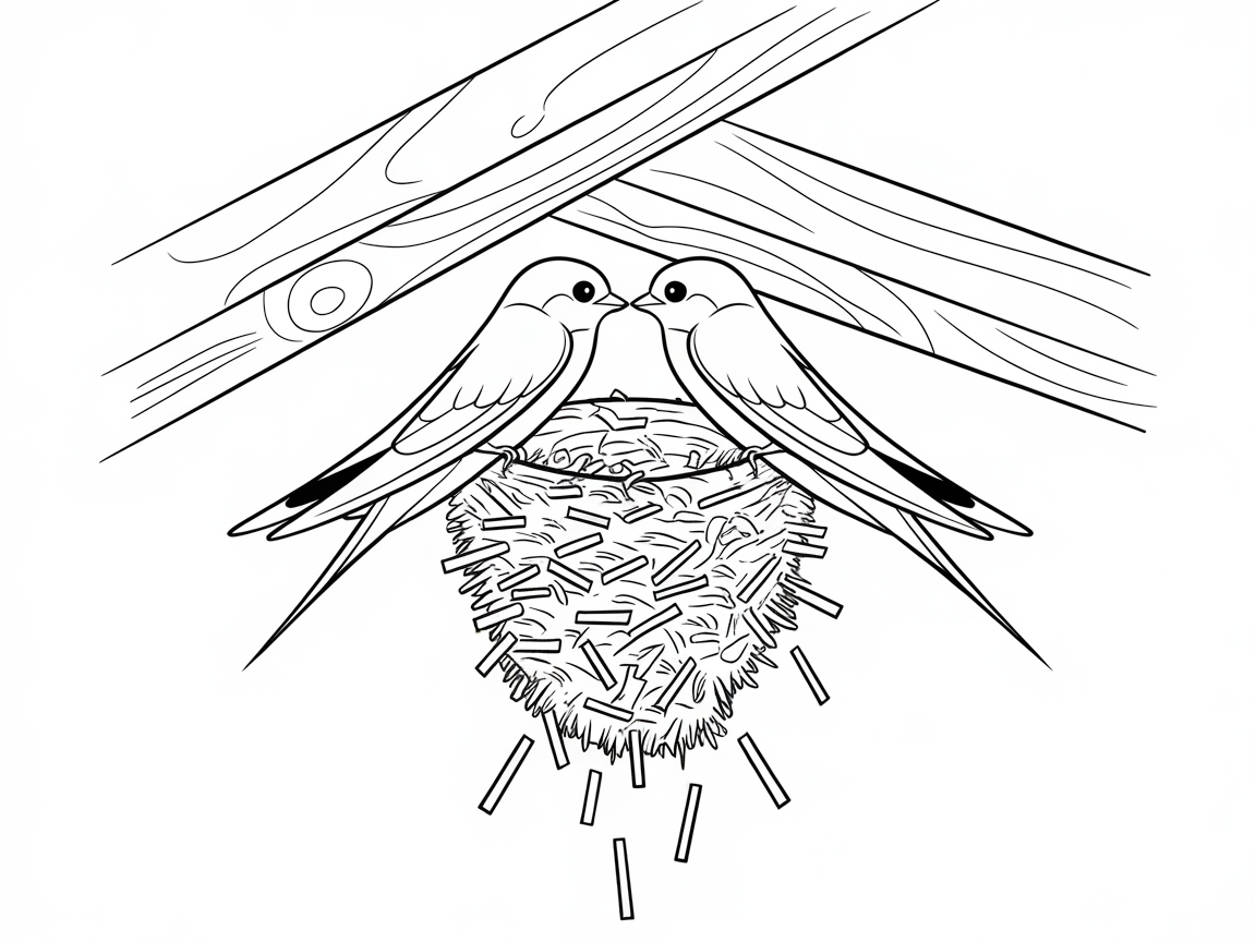 Celebrate Nature with This Swallow Nest Scene