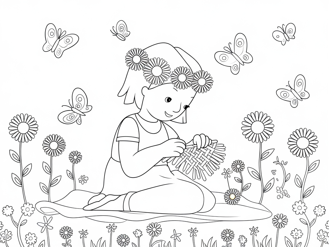 Craft a Floral Wonderland with This Garden Playtime Page