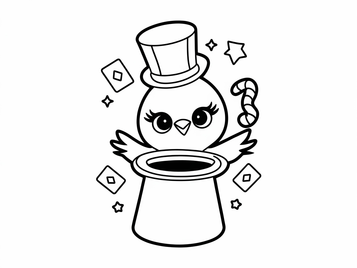 Magic Hat Trick with the Illusionist Chick