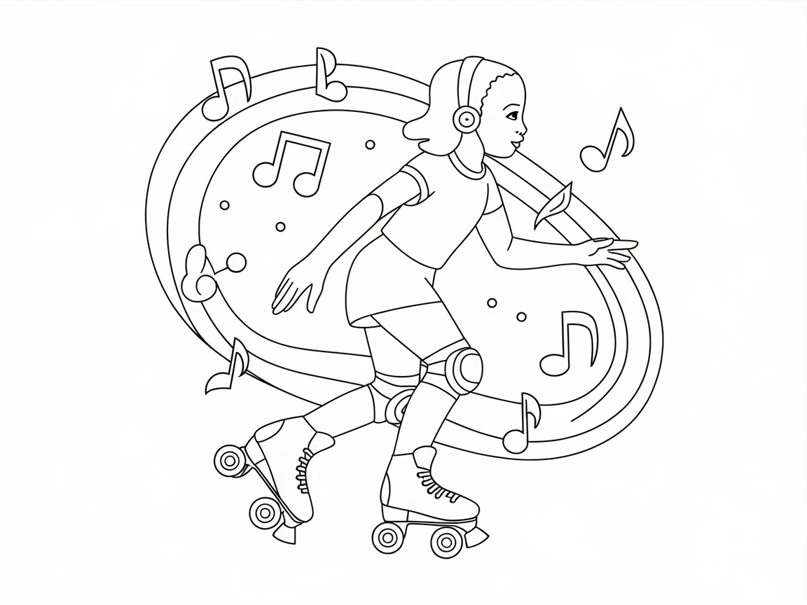 Roll into Rhythm with This Skating Music Lover Page