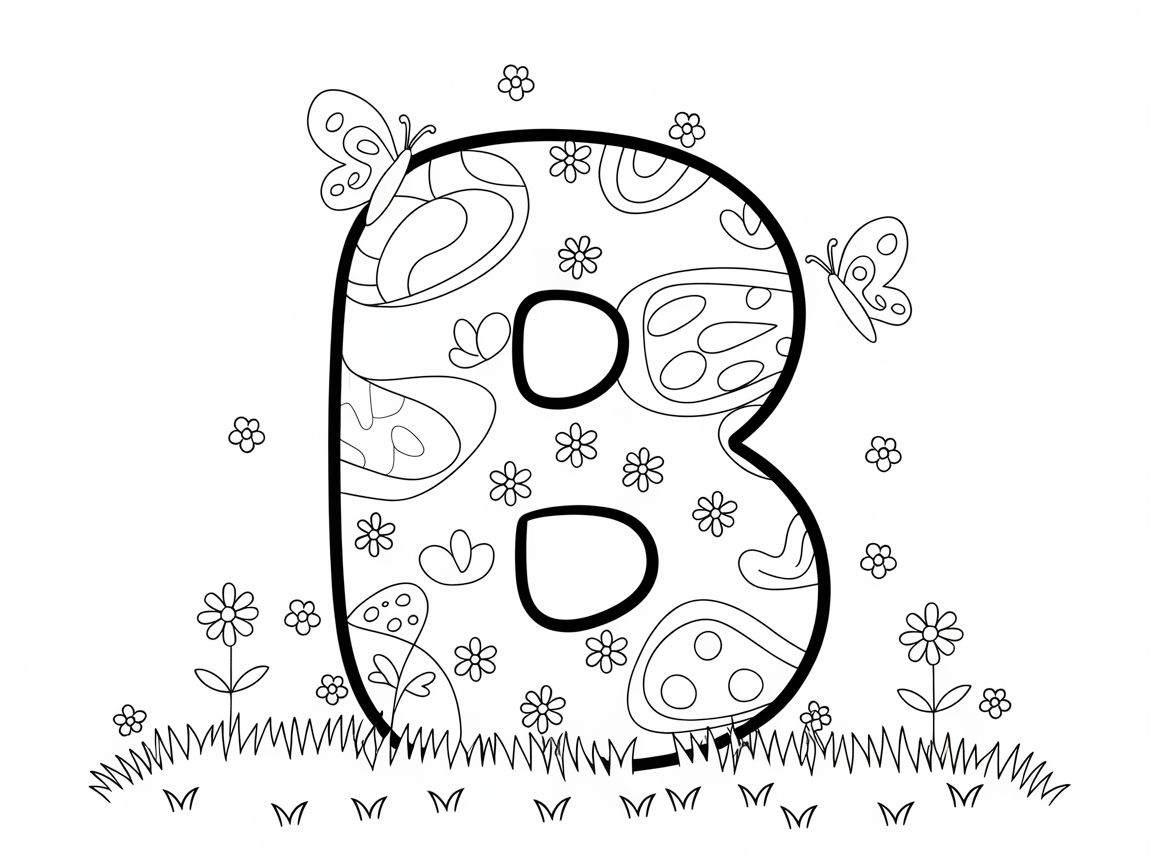 B is for Butterfly: A Fun Letter Adventure