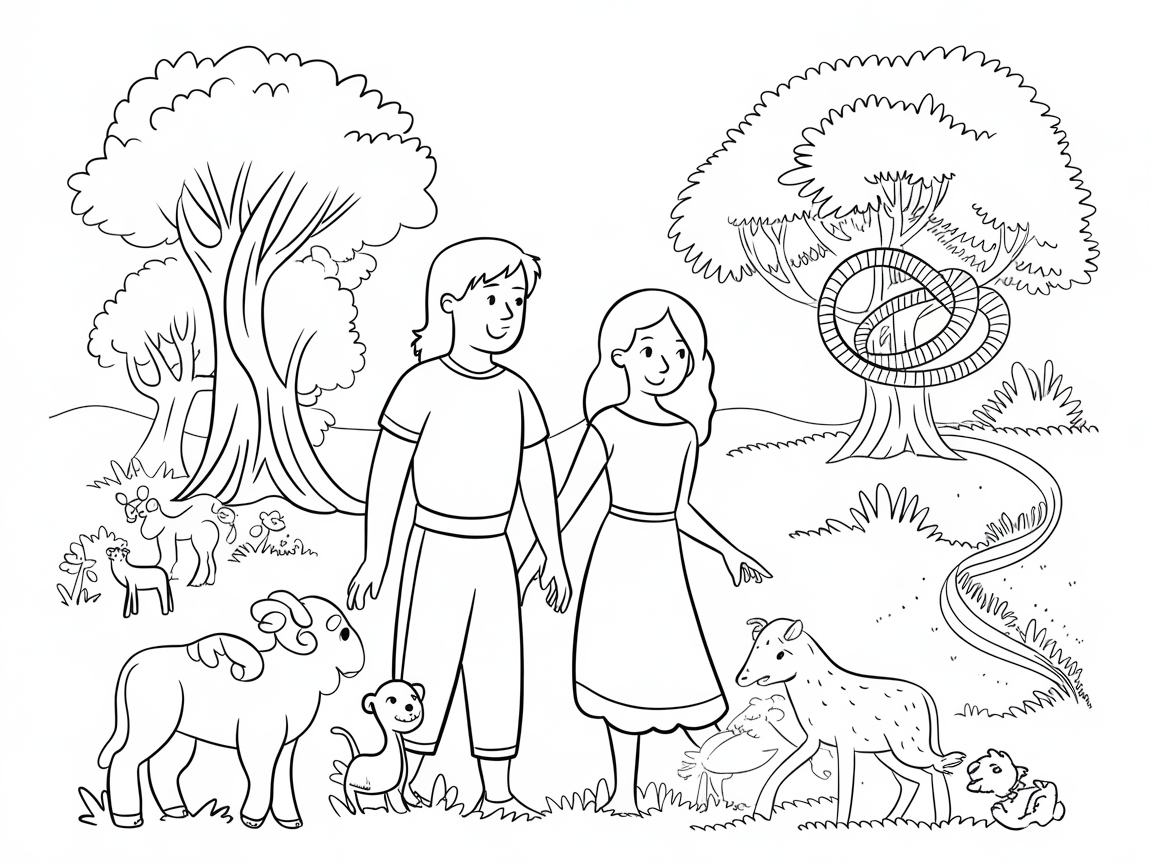 Explore the Tranquil Garden of Eden Scene