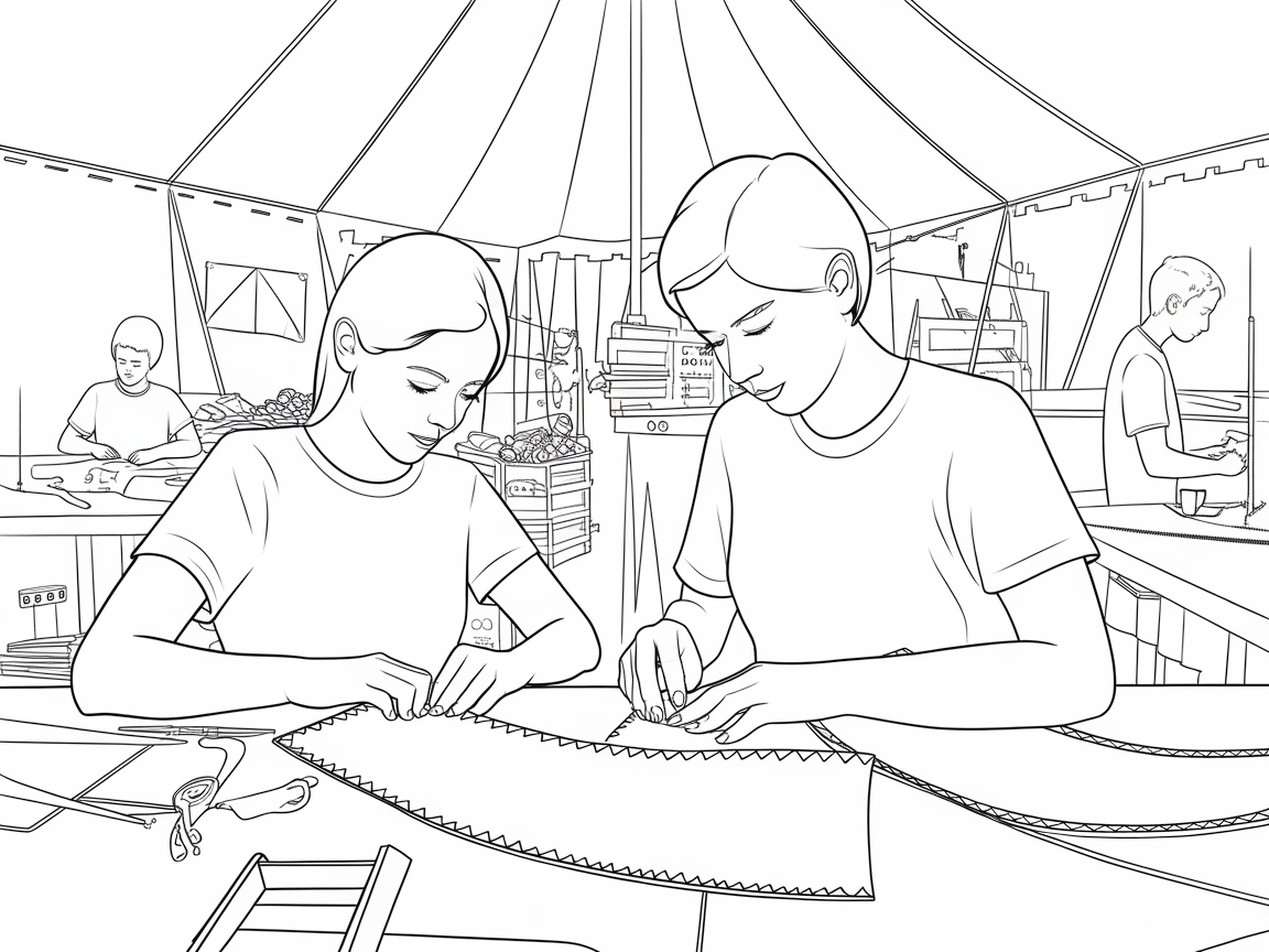 Craft with Detail in a Busy Workshop Scene
