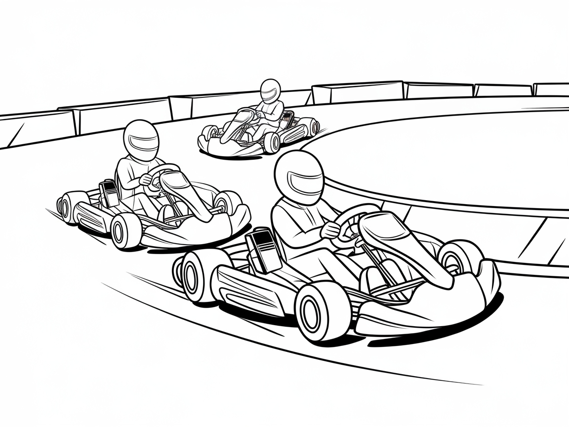 Speed Ahead With This Go-Kart Racing Page