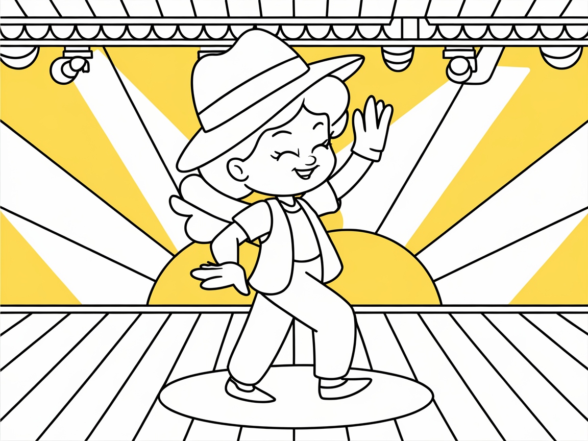 Stylish Tap Dancer Under the Spotlight