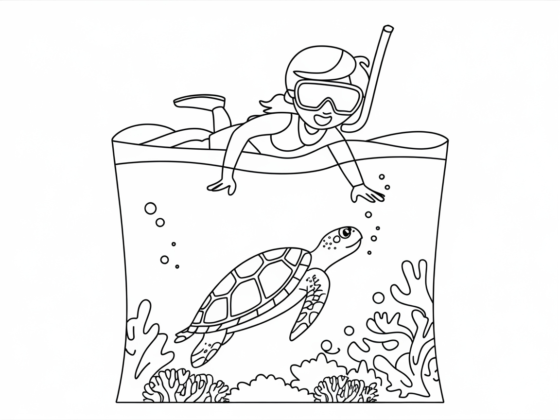 Dive Into Adventure with This Snorkeling Scene