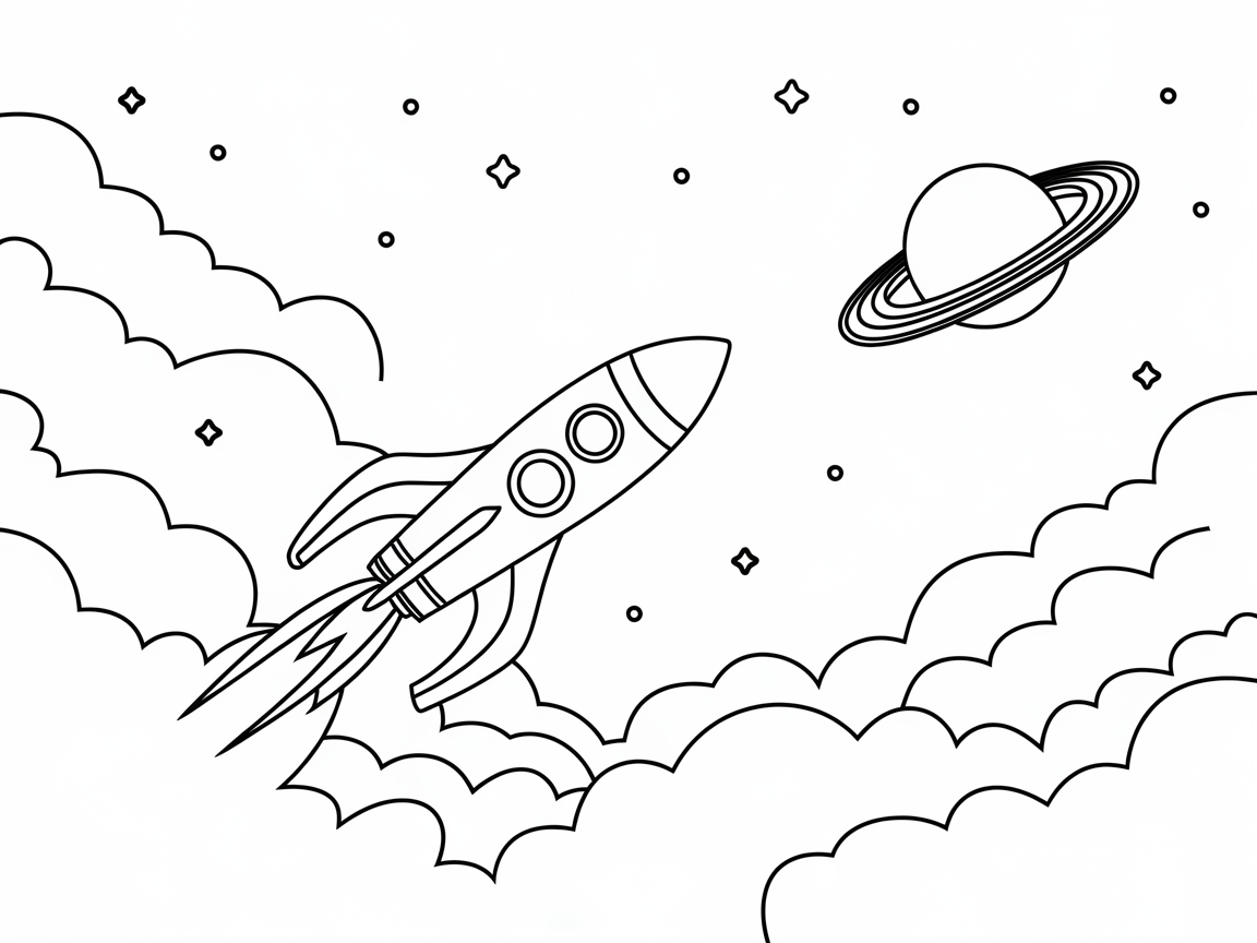 Blast Off with this Rocket and Saturn Adventure