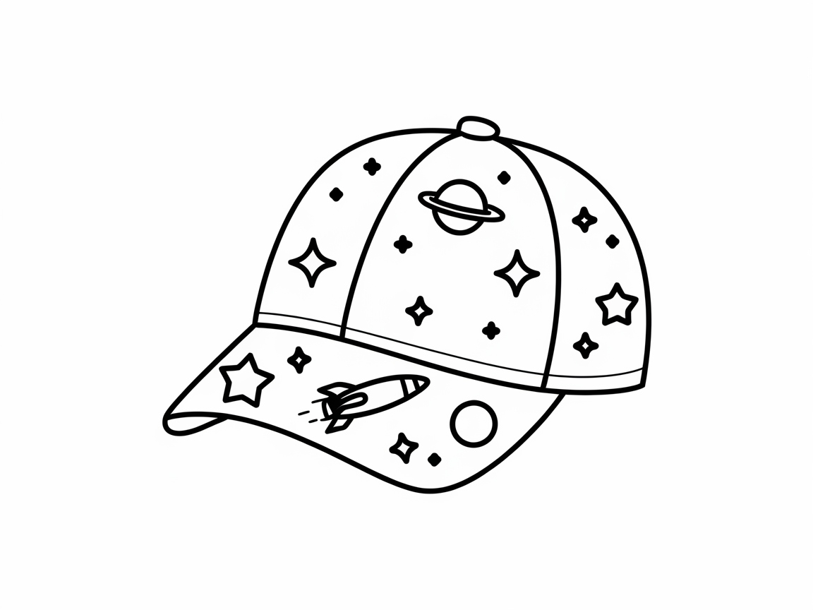 Blast Off with This Space-Themed Baseball Cap