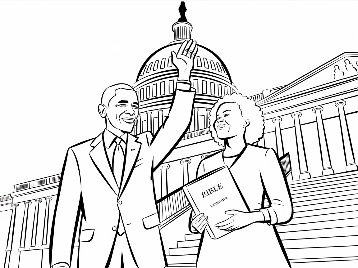 Color a Historic Capitol Moment
