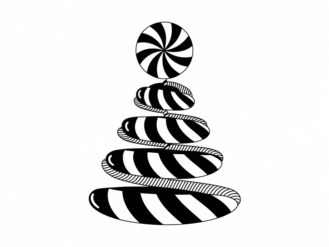 Candy Swirl Christmas Tree Design