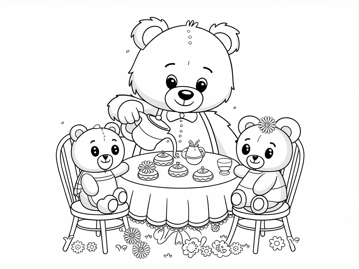 Tea Party Time with the Sweet Bear Trio