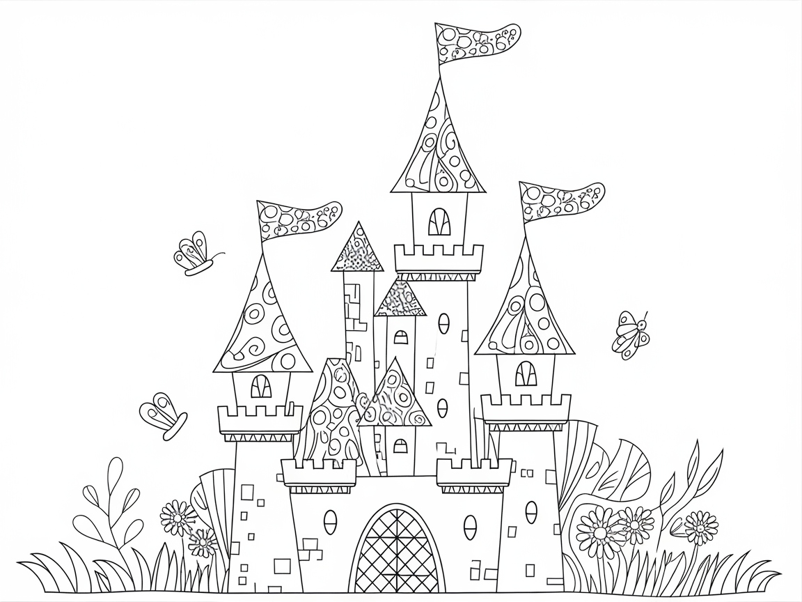 Whimsical Butterfly Castle Adventure