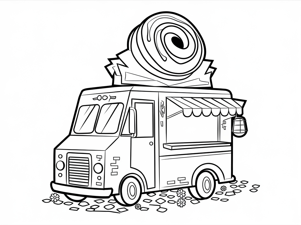 Cinnamon Roll Food Truck Fun