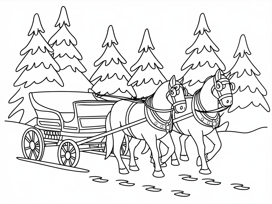 Winter Wonderland Horse-Drawn Sleigh