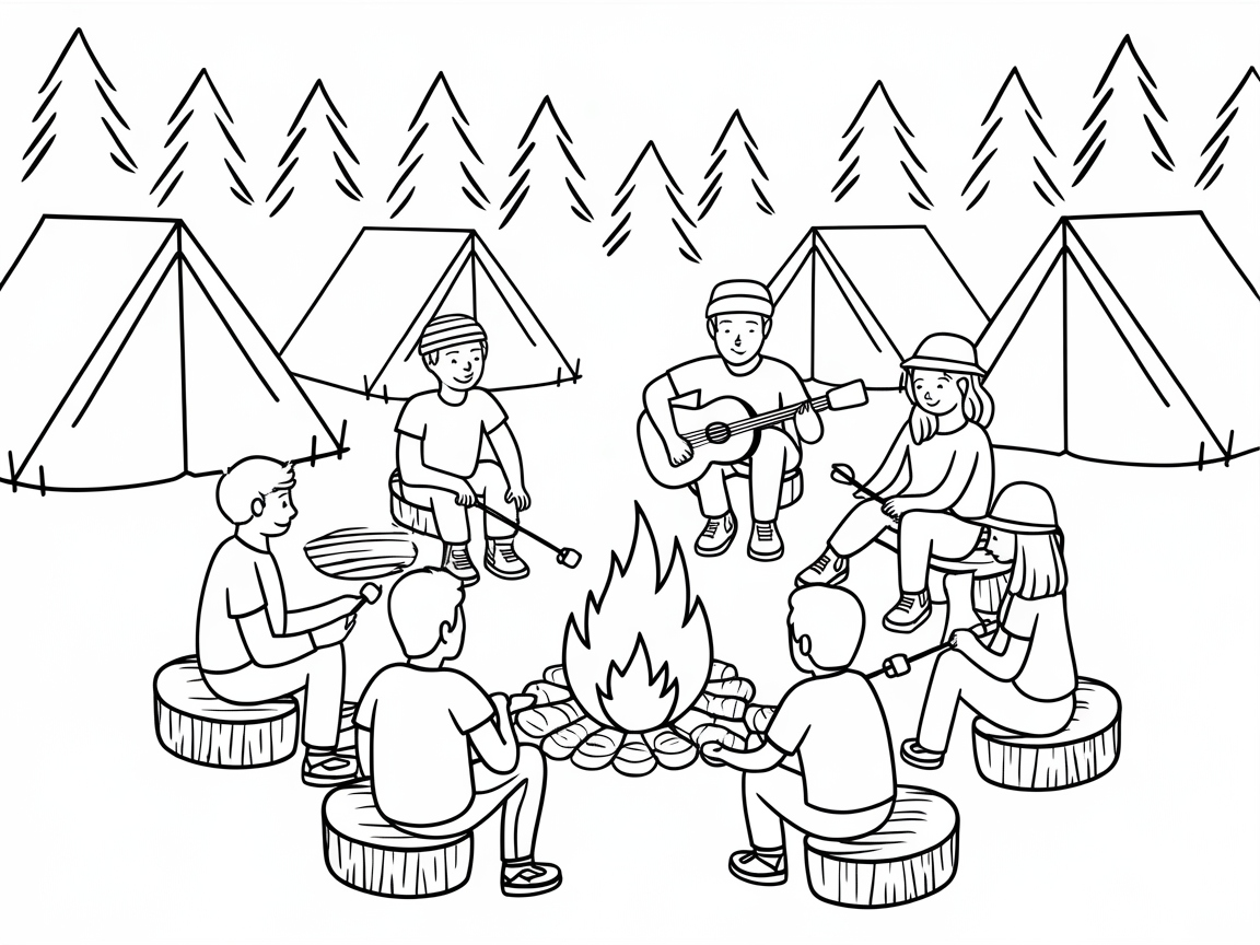 Cozy Campfire Scene: Gather 