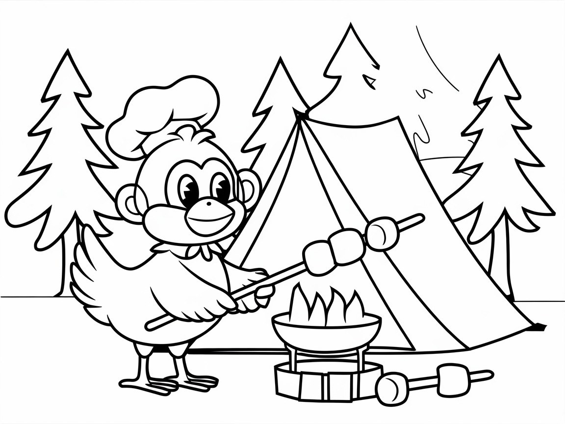 Campfire Fun with a Chef Chicken in the Wild